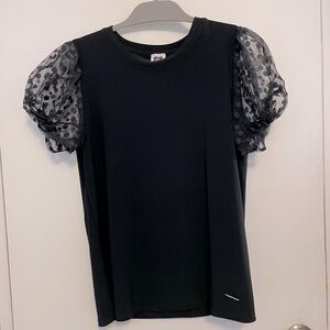 Anne Klein Short Laced Sleeve Shirt